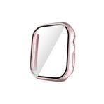 bbtech Apple Watch 10 Uyumlu 42mm Kenar Korumalı Renkli Ekran ve Kasa Koruyucu Kapak;Metalik Pembe,wtch10kc42mm270924mp