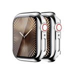 bbtech Apple Watch 3/2/1 Nesil Uyumlu 42mm Akıllı Saat Parlak Şık Shine Kasa Ekran Koruyucu;Gümüş