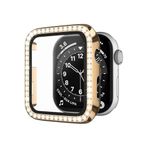 bbtech Apple Watch 3/2/1 Seri Tam Uyumlu 38mm Taş İşlemeli Parlak Şık Göz Alıcı Kasa Ekran Koruyucu;Gold