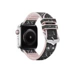 bbtech Apple Watch 42/44/45/46/49mm Series Ultra/10/9/8/7/se//6/5/4/3 Uyumlu Parlak Simli Silikon Kordon;Siyah