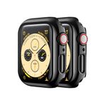 bbtech Apple Watch 9/8/7 Nesil Uyumlu 45mm Akıllı Saat Parlak Şık Shine Kasa Ekran Koruyucu;Siyah
