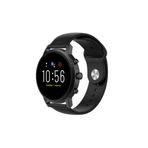 bbtech Fossil Gen 5 Carlyle/HR 22mm Standart Silikon Kordon Klasik Kayış Esnek 22 mm Band;Siyah