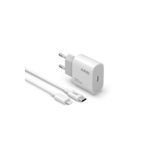 bbtech iPhone 14/13/12/11/X/8/7/6 Serileri ile Uyumlu 20W PD Hızlı Şarj USB-C to Lightning Şarj Seti;Beyaz