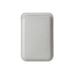 bbtech iPhone 15 Serisi ile Uyumlu Magsafe Özellikli Deri Cüzdan;Beyaz