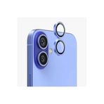 bbtech iPhone 16 ve iPhone 16 Plus ile Uyumlu 9H Lens Mercek Koruyucu Cam;Mavi