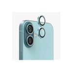 bbtech iPhone 16 ve iPhone 16 Plus ile Uyumlu 9H Lens Mercek Koruyucu Cam;Teal