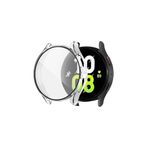 bbtech Samsun Galaxy Watch 7 Uyumlu 44mm Renkli Sert PC Ekran Korumalı Kasa Koruyucu;Şeffaf