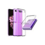 bbtech Samsung Z Flip 4 Ile Uyumlu 2 Parçalı Şeffaf Kılıf;Şeffaf