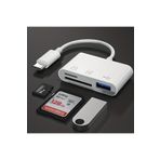 bbtech Type-C Kart Okuyucu MacBook Telefon Bilgisayar Tablet Uyumlu Type-C to USB / SD / TF