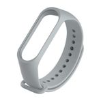 bbtech Xiaomi Mi Band 3 ve Mi Band 4 ile Birebir Uyumlu Silikon Esnek Renkli Kordon;Gri