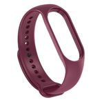 bbtech Xiaomi Mi Band 7 ile Birebir Tam Uyumlu Esnek Değiştirilebilir Renkli Silikon Akıllı Bileklik Kordon;Bordo