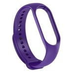 bbtech Xiaomi Mi Band 7 ile Birebir Tam Uyumlu Esnek Değiştirilebilir Renkli Silikon Akıllı Bileklik Kordon;Mor
