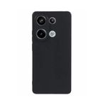 bbtech Xiaomi Redmi Note 13 Pro 5G ile Uyumlu Kamera Korumalı Esnek Silikon Telefon Kılıfı;Siyah