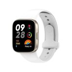 bbtech Xiaomi Redmi Watch 3 Akıllı Bileklik Saat Birebir Uyumlu Silikon Esnek Renkli Kordon;Beyaz