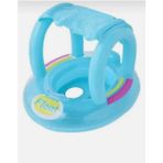Bby Toys Yuvarlak Gölgelikli Bebek Simidi – Oturaklı Bebek Deniz ve Havuz Simidi - Mavi
