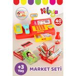 BBYTOYS Niloya Yazarkasa Oyuncak – Market Kasası Aksesuarlı Alışveriş Oyunu Seti