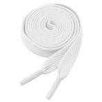 BCB Wear Kaykay Stili Düz Ayakkabı Bağcıkları 1,27 cm Genişliğinde Tüm Ayakkabılar İçin - 114,32 cm ve 137,18 cm Uzunluğunda Ayakkabı İpleri, Beyaz, 54" (137 cm)
