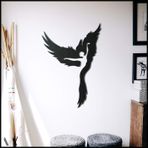 BCDHOMEDECOR, Chorus Metal Duvar Dekoru – 3D Rustik Modern Heykel – Büyük Estetik Oda Dekor Seti – Lazer Kesim Apartman Paneli (34-49cm) (48-69cm) ((34-49cm))