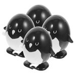 BCOATH 4 Saat Mekanizmalı Penguen Noel Saatli Oyuncaklar Komik Kurmalı Oyuncaklar Penguen Yürüyüş Oyuncakları Komik Saat Figürleri Penguen Heykeli Şeker Torbası Oval Çocuk Plastik