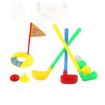 BCOATH Eğitici Oyuncak Takım Elbise Oyuncak Mini Bavul Golf Egzersiz Ekipmanları 1-3 Yaş Arası Küçük Çocuklar Için Golf Sopaları Golf Kulüpleri Eğitici Golf Bulmaca Golf Kıyafeti Bebek