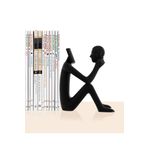 BCOVERART Kendini Okuyan Adam Kitap Tutucu- Dekoratif Biblo- Kitap Desteği- Ev Ve Ofis Dekorasyon