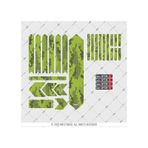 Bcy37 Reflektif Bisiklet Sticker Seti Avantaj Paket Yesil Siyah