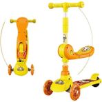 B&D Altın Sarısı Katlanabilir Oturmalı Denge Çocuk Scooter