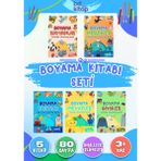BD Kitap Çocuklar Için 5’li Boyama Kitabı Seti 1 - Ingilizce Kelimeler - 5 Kitap - 80 Sayfa
