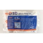 Bd Micro-Fine Plus 0,5 ml Insülin Enjektörü 30 g 0,30 mm x 8 mm 10'lu 5 Paket