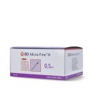 Bd Micro-Fine Plus 0,5 Ml İnsülin Enjektörü 30G 0,30mm x 8mm 100 ADET