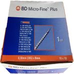 Bd Micro-Fine Plus 1 ml 100 Adet Enjektör Insülin (30G x 8mm) - 1M