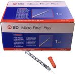 Bd Micro-Fine Plus 1 ml Enjektör 0,30 mm x 8 mm (30G) 100 Adet 1 Kutu