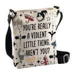 BDPWSS Dördüncü Kanat Merch Dragon Rider Hayranları Hediye Gerçekten Şiddetli Küçük Bir Şeysin Dördüncü Kanat Kitap Lover Crossbody Çanta, Küçük Şey Cbag
