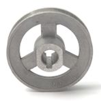 BDR 100 mm Motor Alüminyum Düz Kasnak