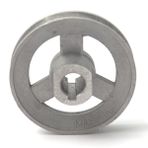 BDR 90 mm Motor Alüminyum Düz Kasnak