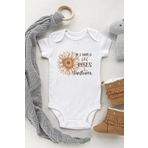 Be A Sunflower Kısa Kol Çıtçıtlı Bebek Body, 2 Yaş