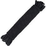 Be Beauty 50 mt 4 mm Siyah Renk Polyester Içi Dolgulu Dağcılık Kamp Gemici Hamak Salıncak Iskota Ipi