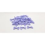 Be Beauty Lila Renk Beyaz Puantiyeli 50 Adet Fiyonk Papyon (2,5 x 3,5 Cm)
