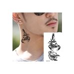 Be Best Unisex Kruru Kafa ve Akrep Desen Geçici Dövme CD481