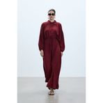 BE BLUE CHERRY BELİ BÜZGÜLÜ ELBİSE
