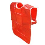 Be Creative P811-M Medium BCreative su geçirmez PVC önlük, çocuklar için, oyun ve fırınlama ve boyama için, orta boy, 66 x 61 cm, kırmızı, çocuk