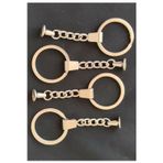 Be Hediyelik Zincirli Anahtarlık Halkası 60 Adet Çap 3 Cm 1.Kalite Yapıştırma Aparatlı