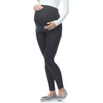 Be Mammy BE-02 Maternity Clothing Uzun Viskoz Koyu Melanj Kadın Hamile Taytı