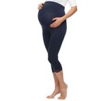 Be Mammy BE20-161 Viskoz Mavi Marineblau Kadın Hamile Taytı