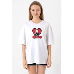 Be Mine Michael Myer Beyaz Kadın Oversize Tshirt