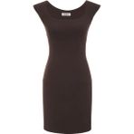 Be Mine Mini Çikolata Elbise - Yumuşak, Vücuda Oturan ve Hafif Tasarım - Koyu Kahverengi