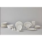 Be Original Crown Bone China Silver 60 Parça 12 Kişilik Yemek Takımı