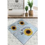 Be Positive Banyo Halısı Djt 3lü Set