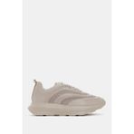 Be Style Hello Kadın Vizon Gerçek Hakiki Deri Sneaker