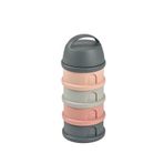 Beaba Mineral Grey Pink 4 Katmanlı Süt Tozu Ve Atıştırmalık Saklama Kabı